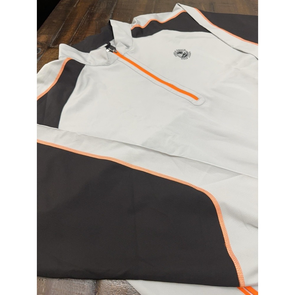 FootJoy Jacket Mens 2XL Gray Colorblock 1/4 Zip Golf Pebble Beach Windbreaker